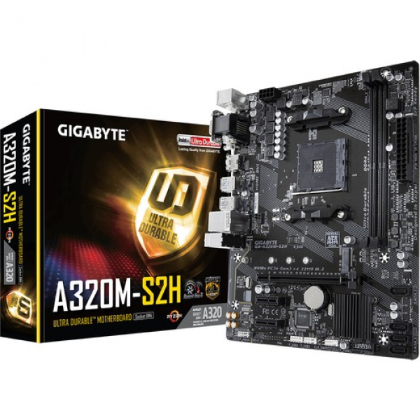 GIGABYTE Gigabyte A320M-S2H AMD 3200Mhz(OC) DDR4 Sock. AM4 Anakart