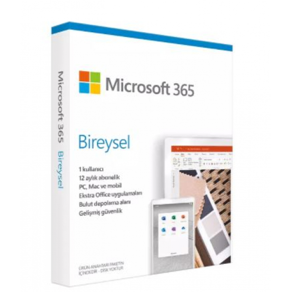 MICROSOFT MICROSOFT Microsoft Office 365 Bireysel Abonelik 1 Kullanıcı 1 Yıl