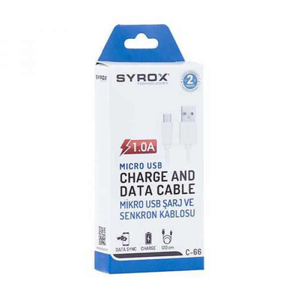  Syrox MicroŞarj & Data Kablosu 120 CM 