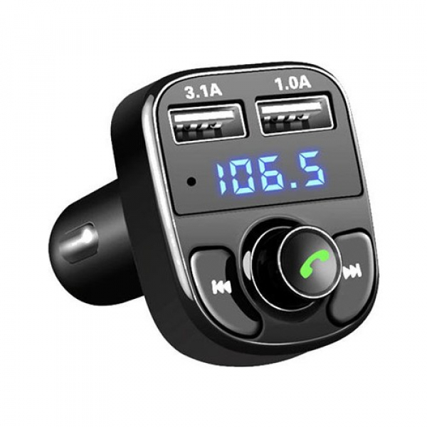  Car X Bluetooth Araç Kiti - Müzik/Konuşma - Yüksek Hızlı Şarj 3.1 Amper