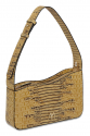 EPHRON LEATHER BAGUETTE BAG YELLOW CROC EMBOSSED