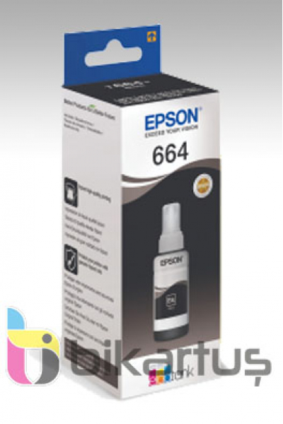 EPSON T664 ORİJİNAL SİYAH MÜREKKEP (C13T66414A) EPSON T664 ORİJİNAL SİYAH MÜREKKEP (C13T66414A)