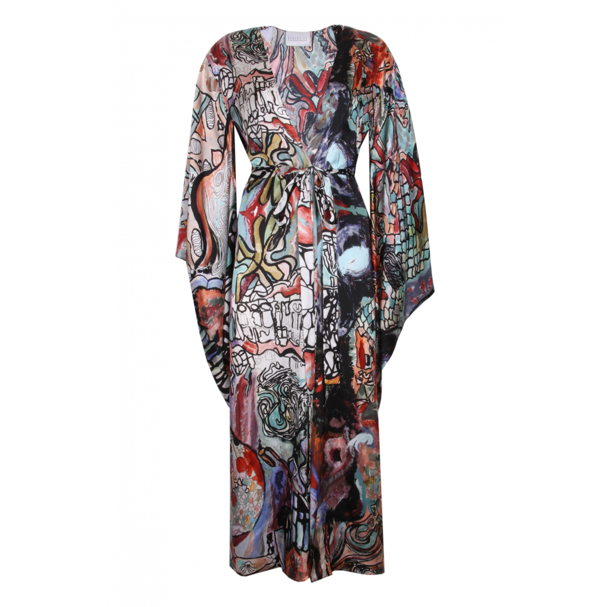 Gaudi Kimono Elbise / %100 İpek