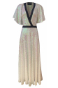 White Disco Dress - Hologram Pullu Uzun Elbise