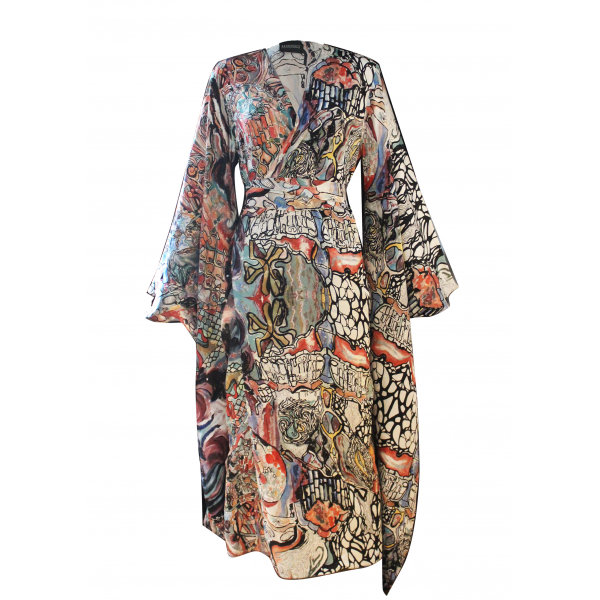 Gaudi Kimono Silk Dress - Gaudi Kimono İpek Elbise Gaudi Kimono Silk Dress - Gaudi Kimono İpek Elbise