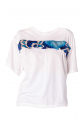 Tile Quilt Tshirt - Çini Desenli Yorgan Detaylı Beyaz T-Shirt