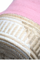 Pink Wicker Wayuu Bag - El yapımı Hasır tabanlı Wayuu Çanta