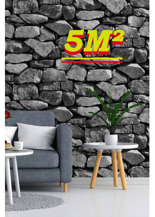 5329 Taş Desenli 3D Stone 2023 Model Duvar Kağıdı 5,30 M²