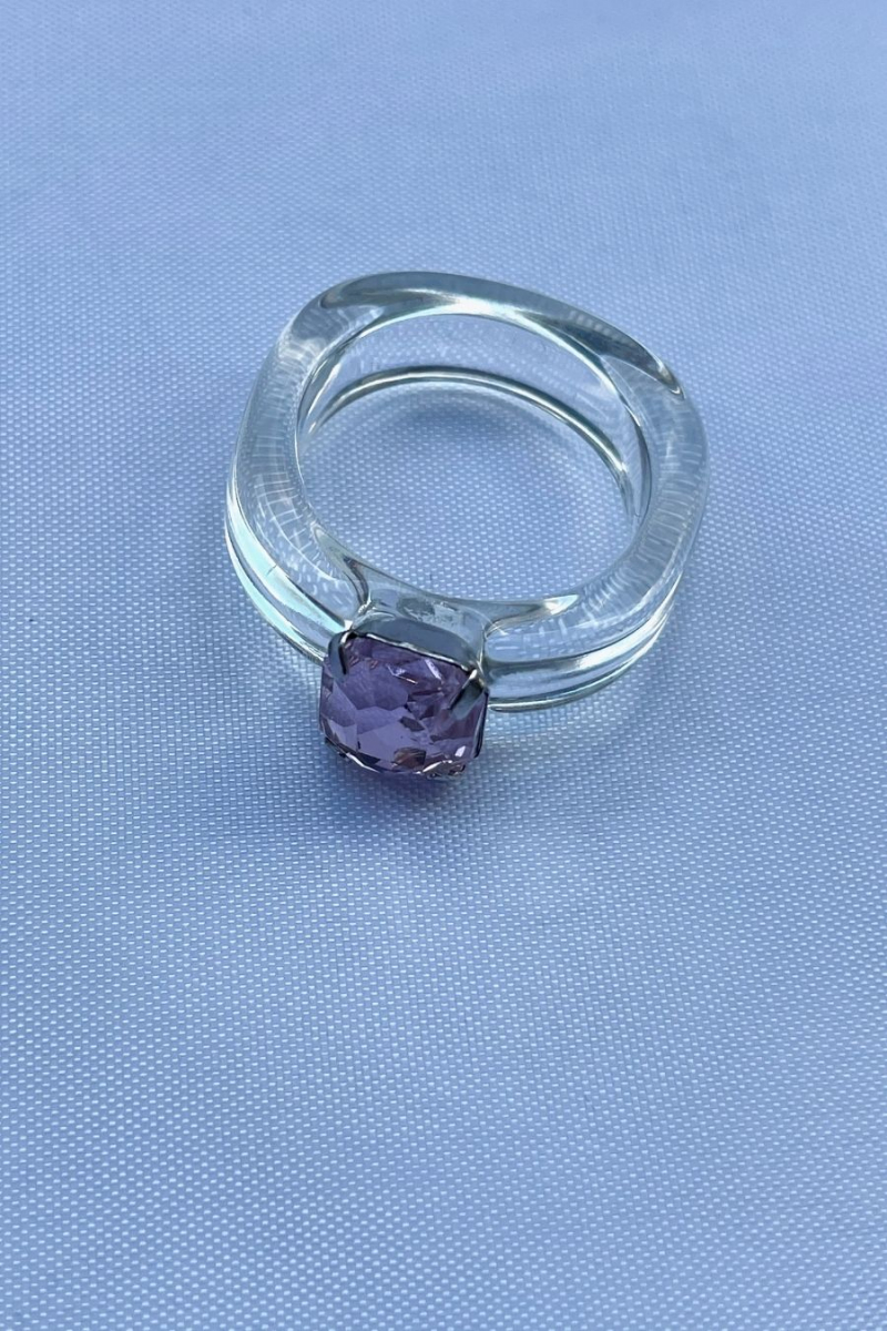 Nilky Crystal White Ring