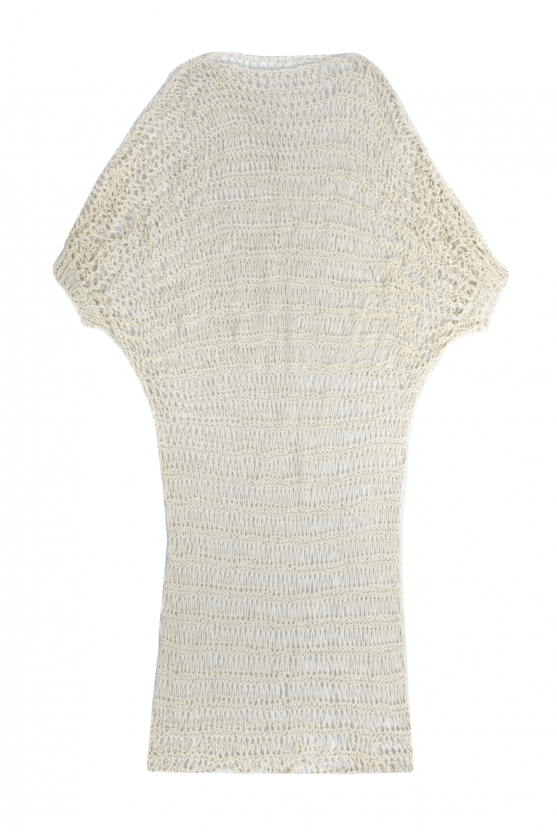 chora Hand-Knitted white dress