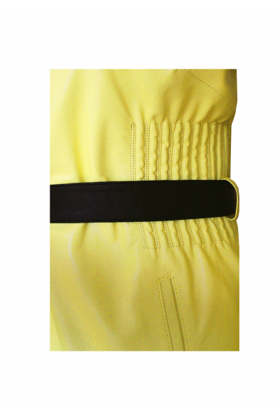 Marlon Sarı Deri Palto