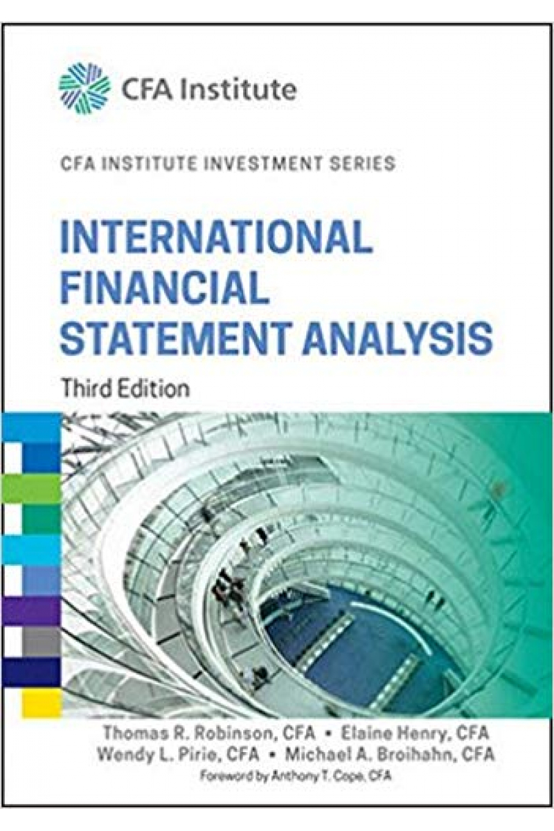 CFA institute investment series international financial statement analysis 3rd (robinson, henry, pir