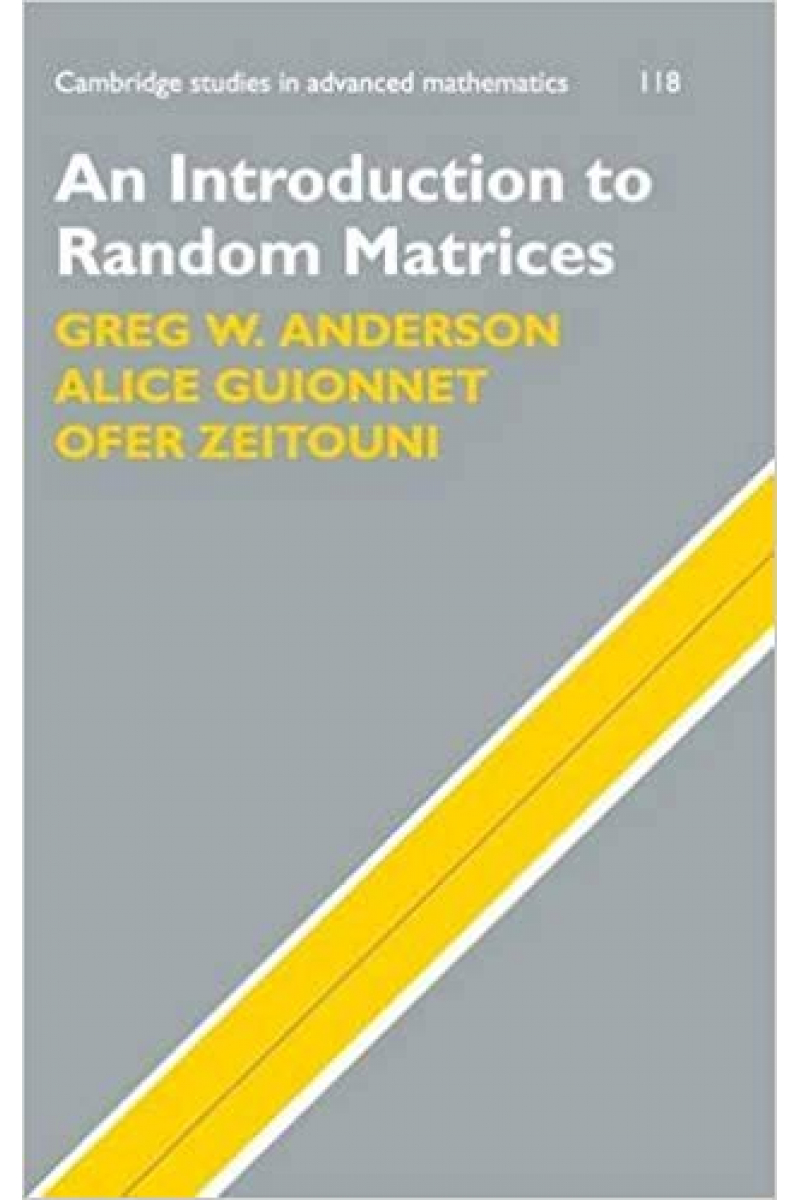 an introduction to random matrices (anderson, guionnet, zeitouni)