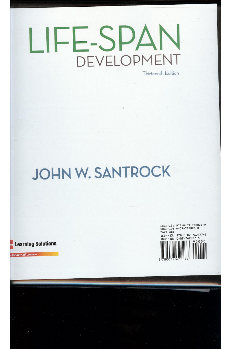life-span development 13th (john santrock)