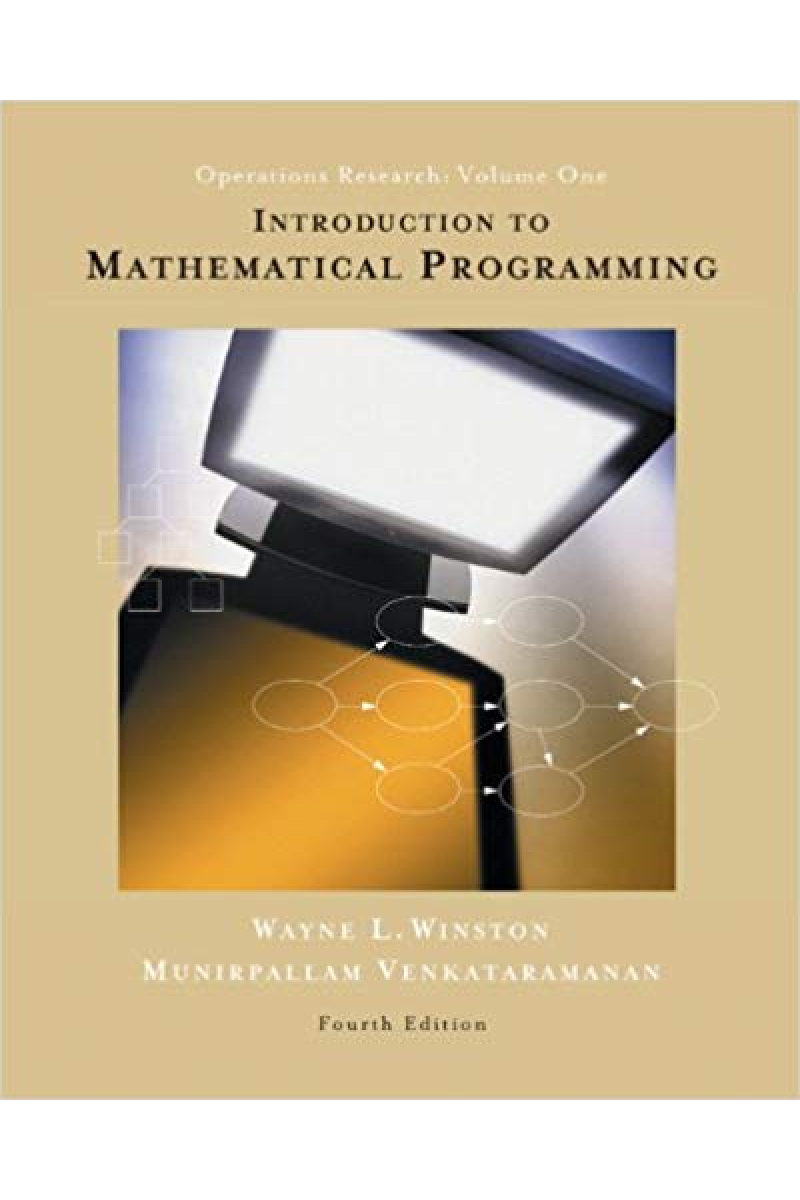 introduction to mathematical programming operations research volume 1 4th