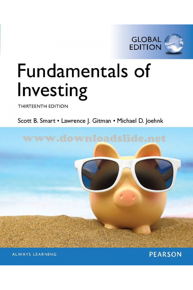 fundamentals of investing 13th (smart, gitman, joehnk)