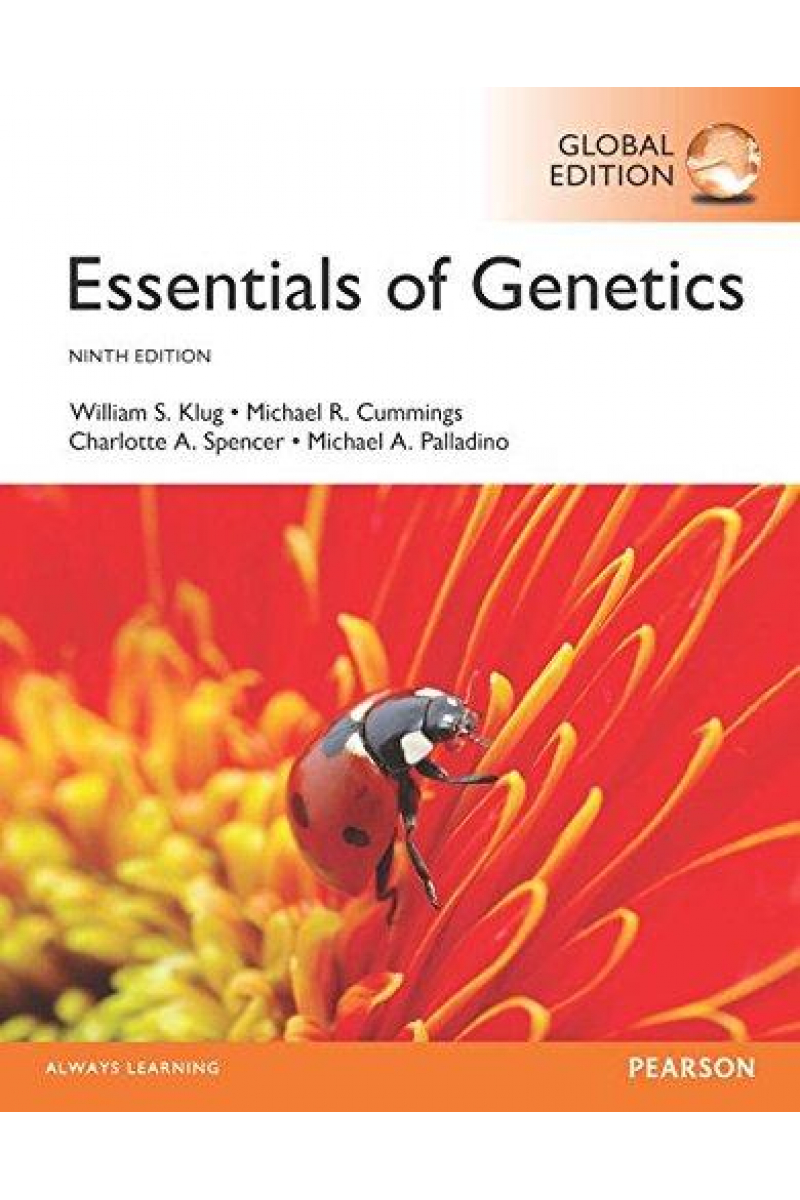 essentials of genetics 9th (klug, cummings, spencer, palladino)