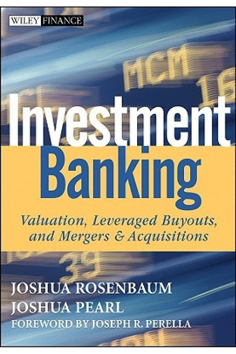 investment banking (joshua rosenbaum, jashua pearl)