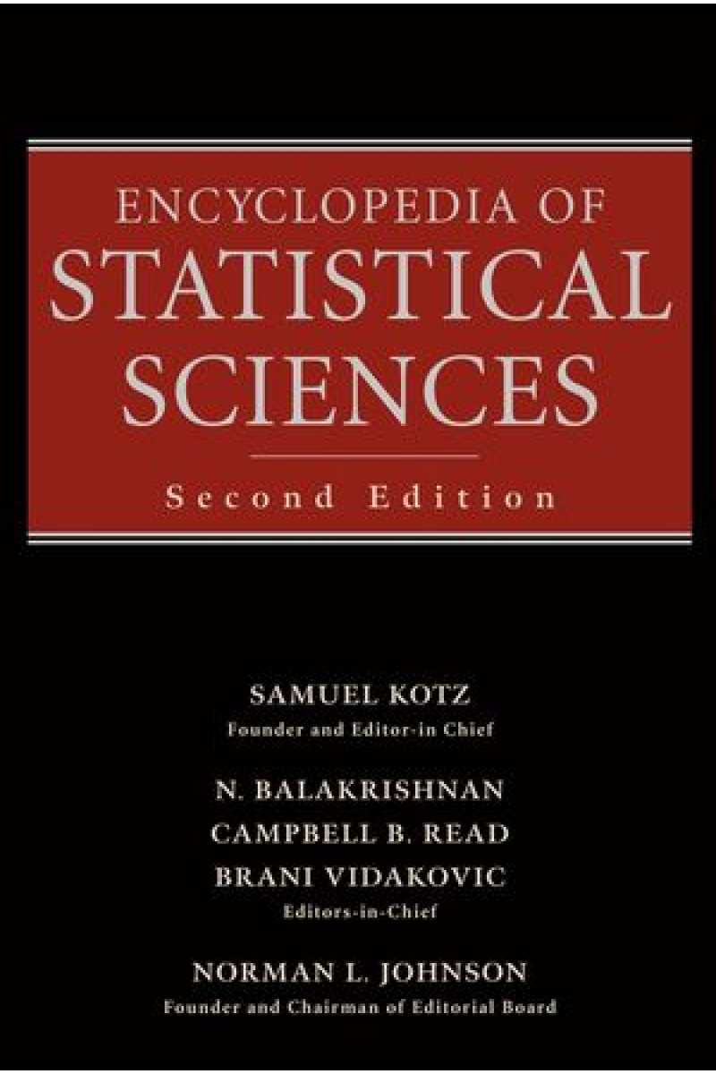 encyclopedia of statistical sciences 2nd second edition