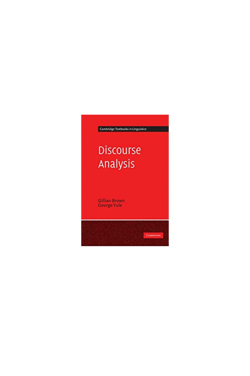 discourse analysis (gillian brown, george yule) 1983