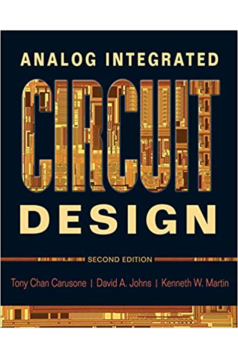 analog integrated circuit design (carusone, johns, martin) 2012