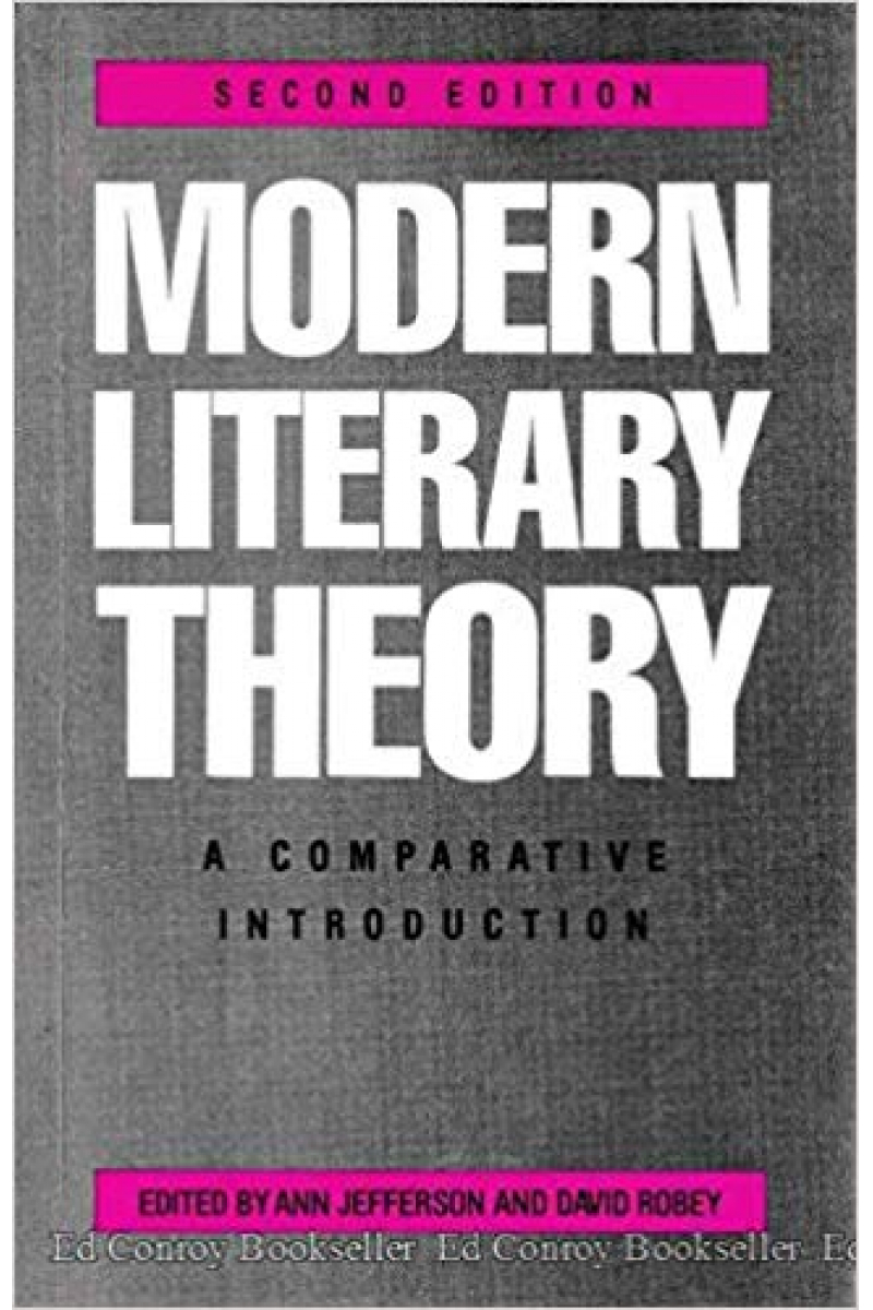 modern literary theory 2nd (jeffeson, robey)