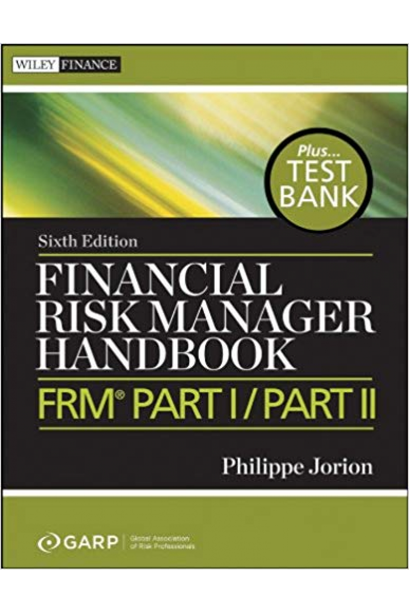 financial risk manager handbook 6th (philippe jorion garp)