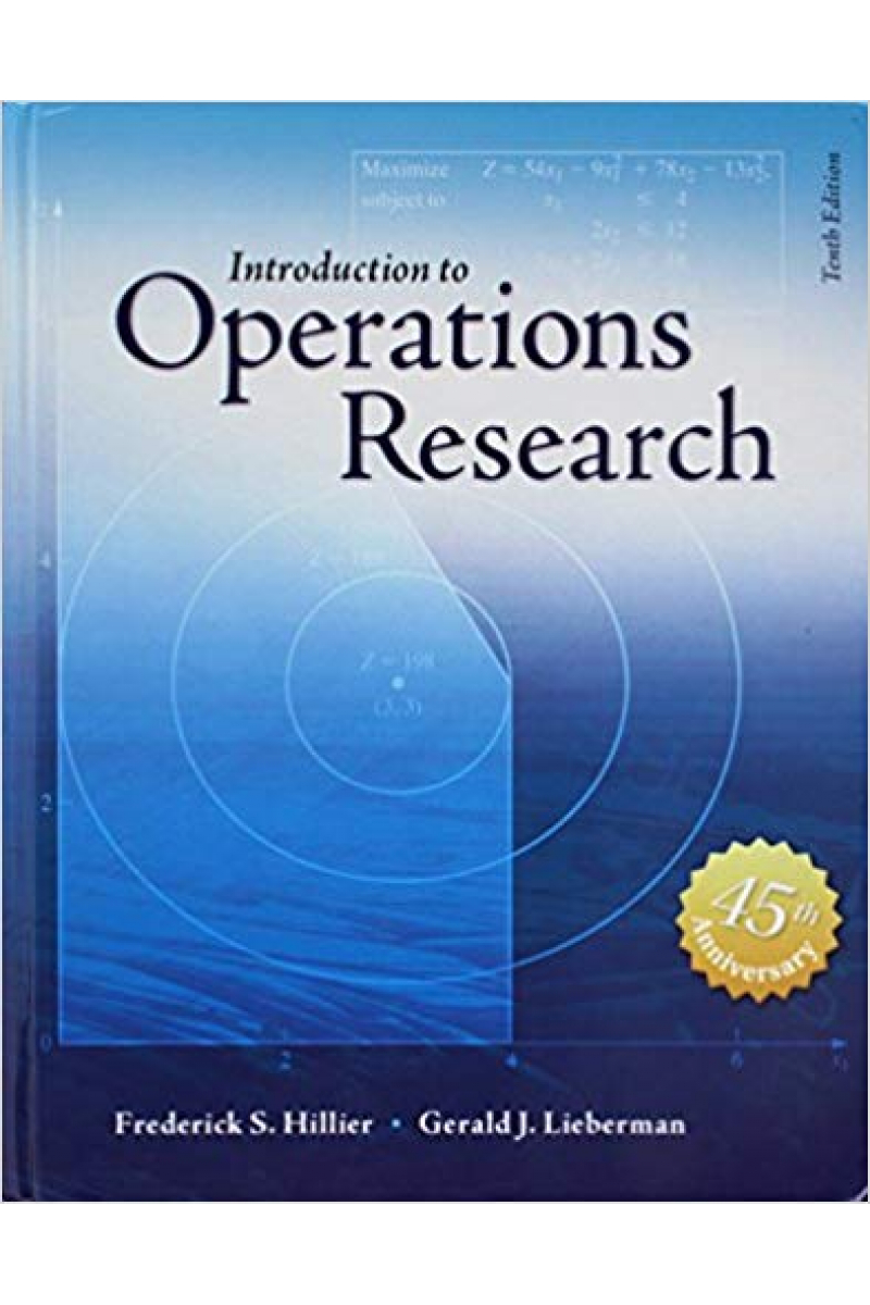 introduction to operations research 10th (hillier, lieberman)