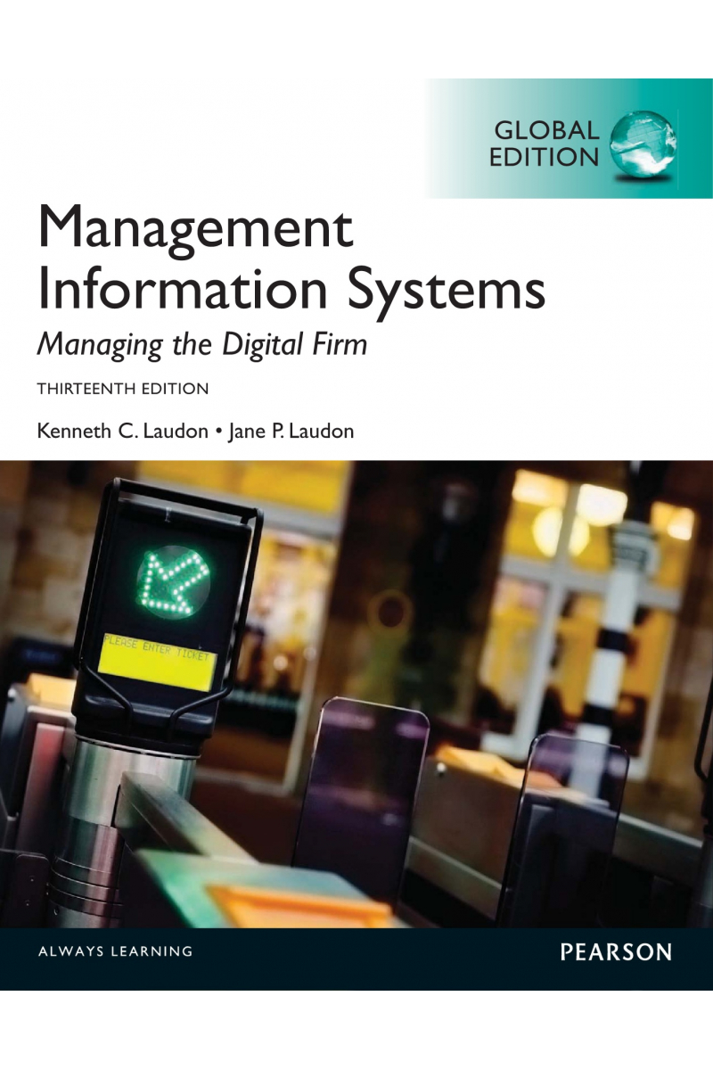 management information systems 13th (laudon, laudon)