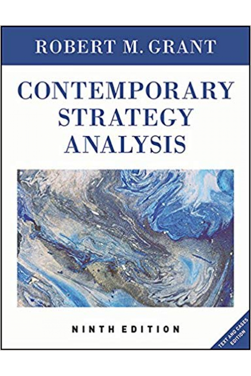 contemporary strategy analysis 9th (robert grant)