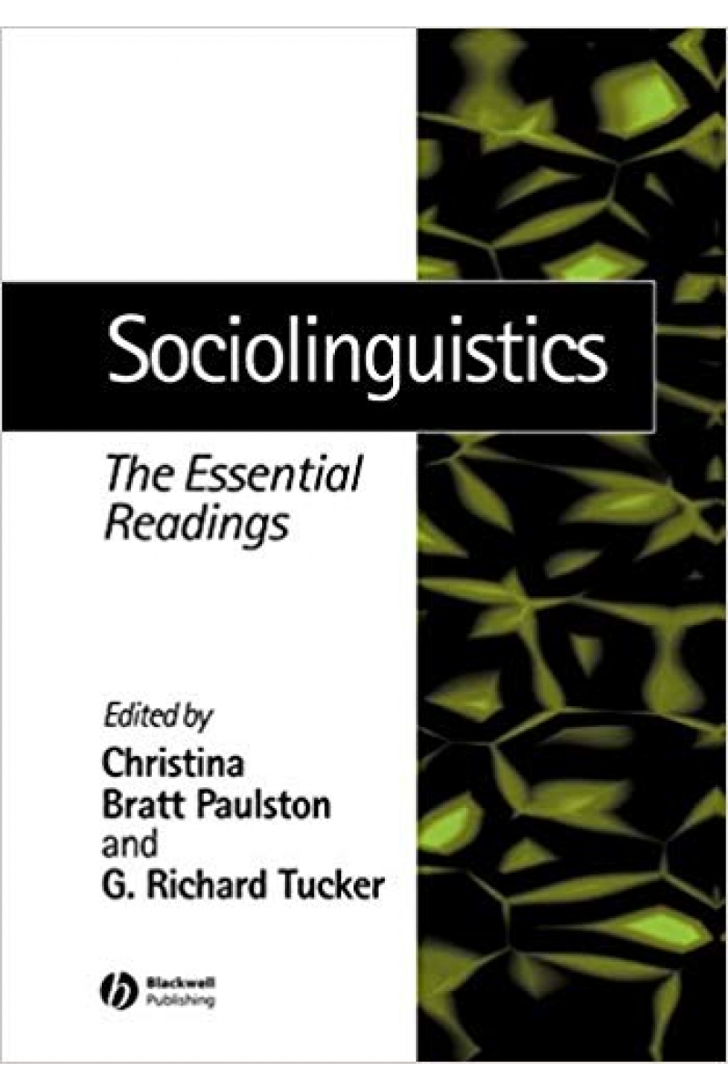 sociolinguistics (paulston, tucker)