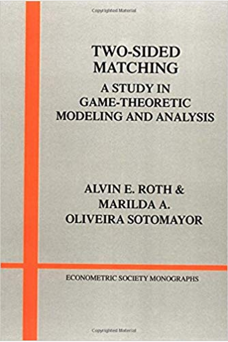 two sided matching theory (roth, alvin)
