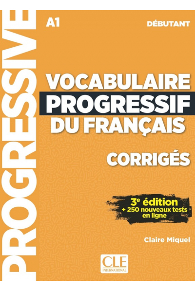 Vocabulaire Progressif Du Francais A1 - Debutant - 3rd +Corriges+CD