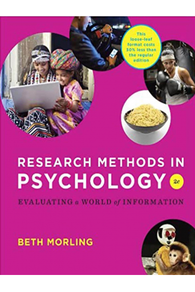 PSY 301 Research methods in psychology 2nd Beth morling PSY 301 Research methods in psychology 2nd Beth morling