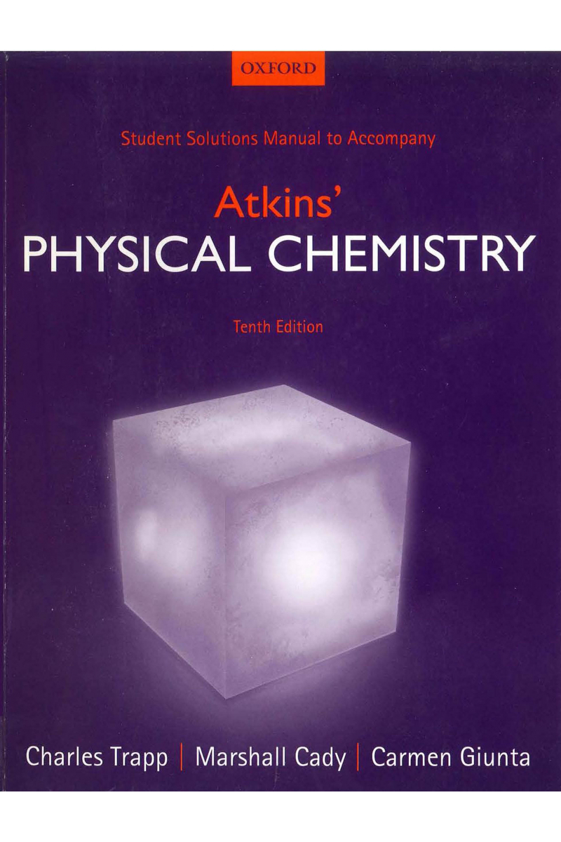 Physical Chemistry Solution Manual 10th (Peter Atkins, Julio de Paula)