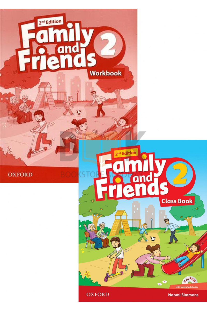Family and Friends 2 Class Book + Workbook + 2 DVDs