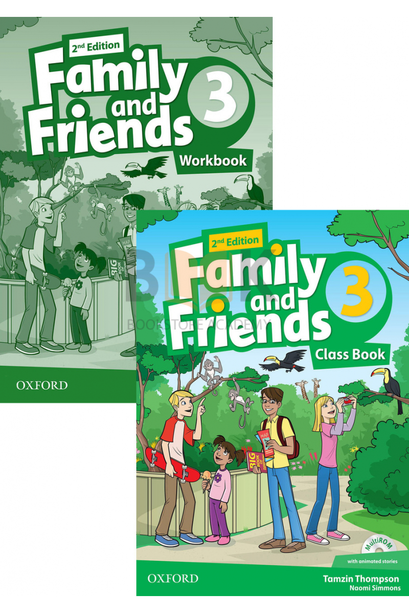 Family and Friends 3 Class Book + Workbook + 2 DVDs