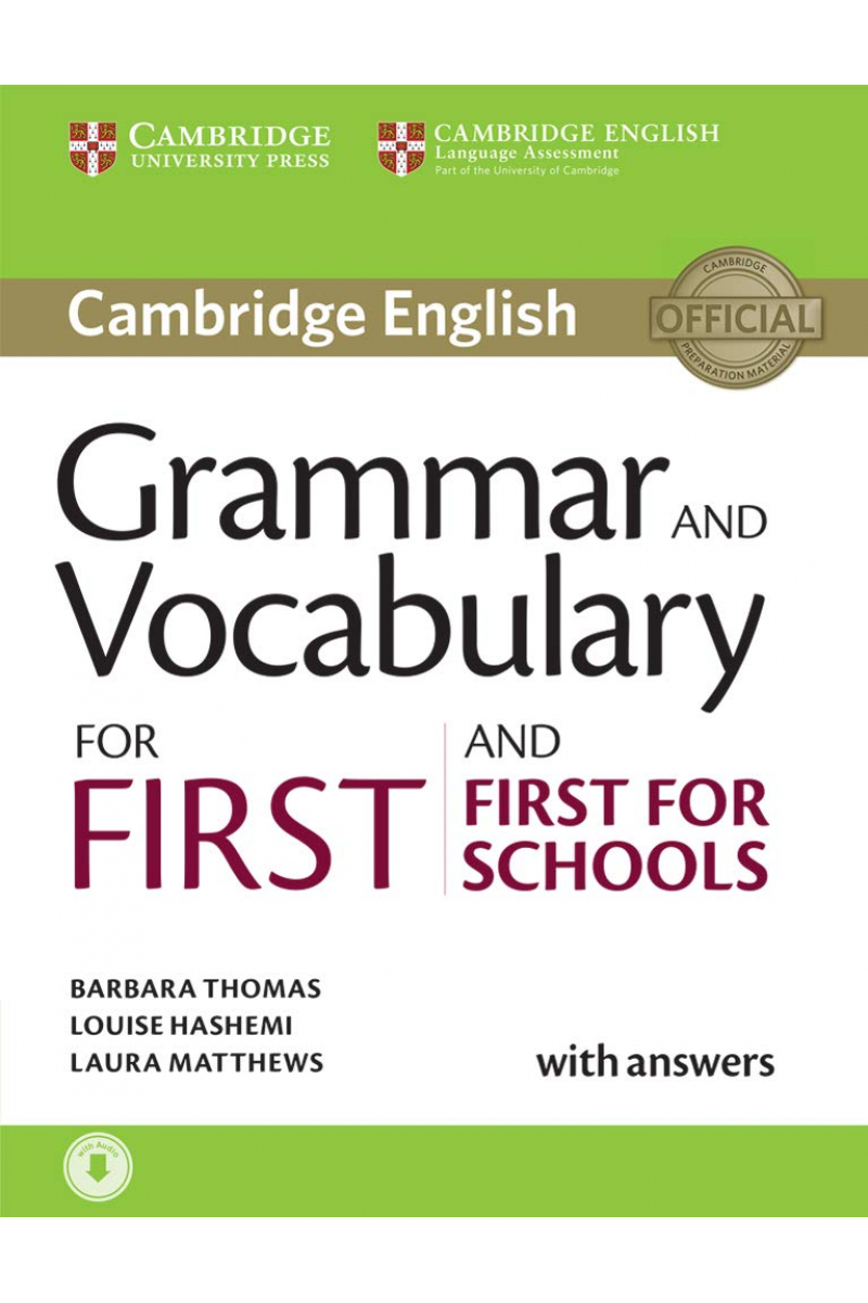Grammar and Vocabulary for First and First for Schools + CD-ROM