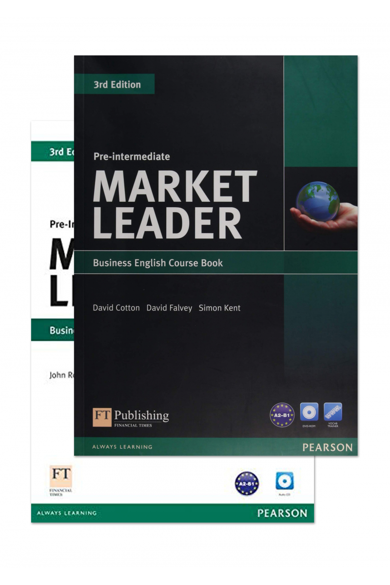 Market Leader 3rd Edition Pre-Intermediate Course Book and Practice File + 2 DVD-ROM