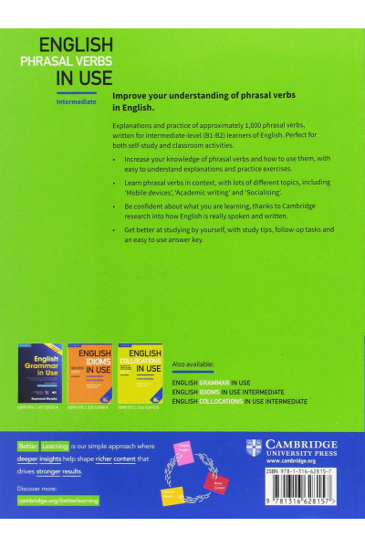 English Phrasal Verbs in Use Intermediate Book with Answers