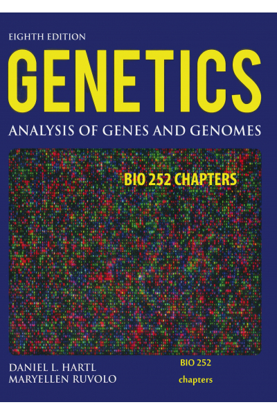 Genetics Analysis of Genes and Genomes 8th (Hartl, Ruvolo) BIO 252 chapters