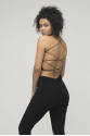 Prisma Lace Up Sleeveless Strappy Backless Top