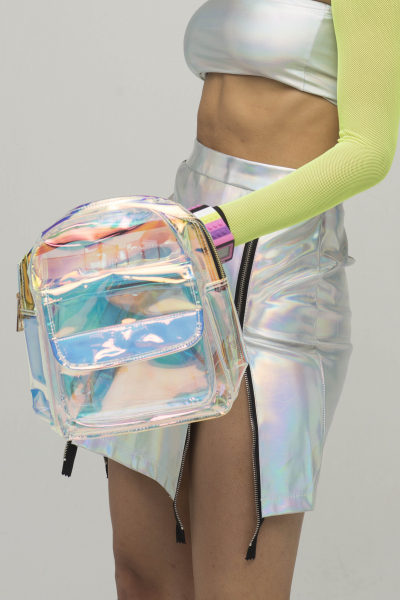 Clear Iridescent Mini Backpack Clear Iridescent Mini Backpack