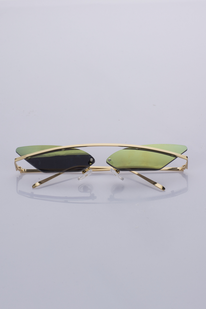 Cry Baby Triangle Sunglasses (GREEN)