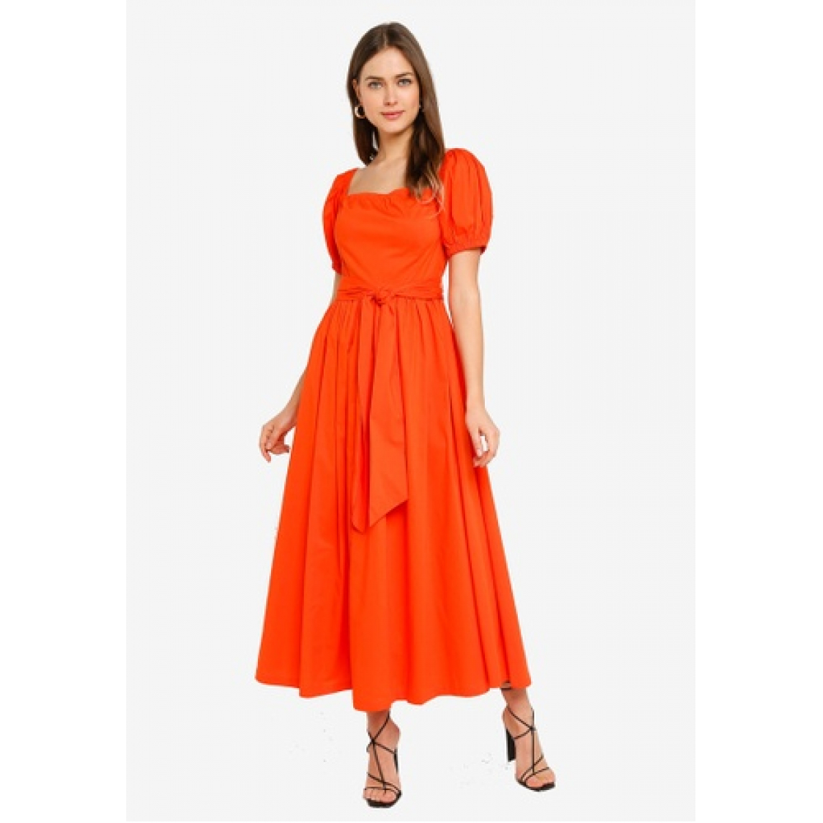 Mix Red Orange Dress