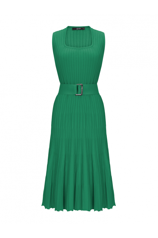Waisted Dress Green