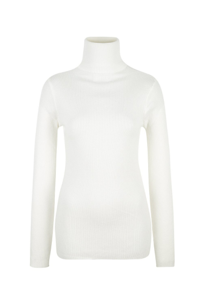 Sweater - Turtle Neck Knit Glitter White- Beige Sweater - Turtle Neck Knit Glitter White- Beige