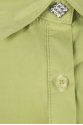 Shirt - Bamboo Green  & Strass  - Wrinkled Effect