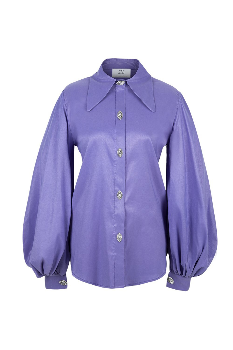 Shirt - Iconic Collar  - Hong Kong Shooting - Lilac- Many Colors On Demand
