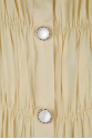Shirt - Long - Silk Blend -Vintage Yelllow  - Wrinkled Effect